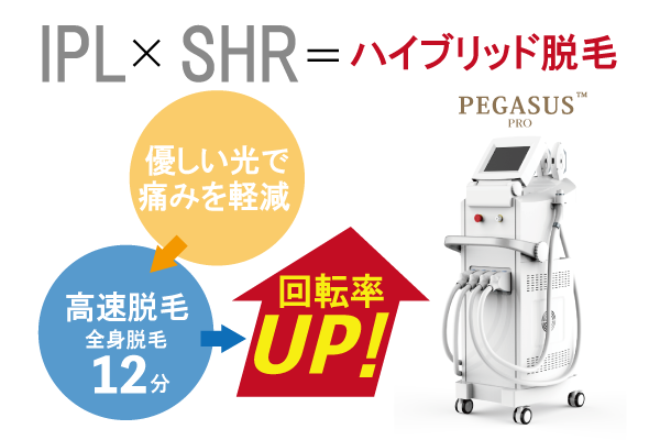 ペガサスプロはハイブリッド脱毛